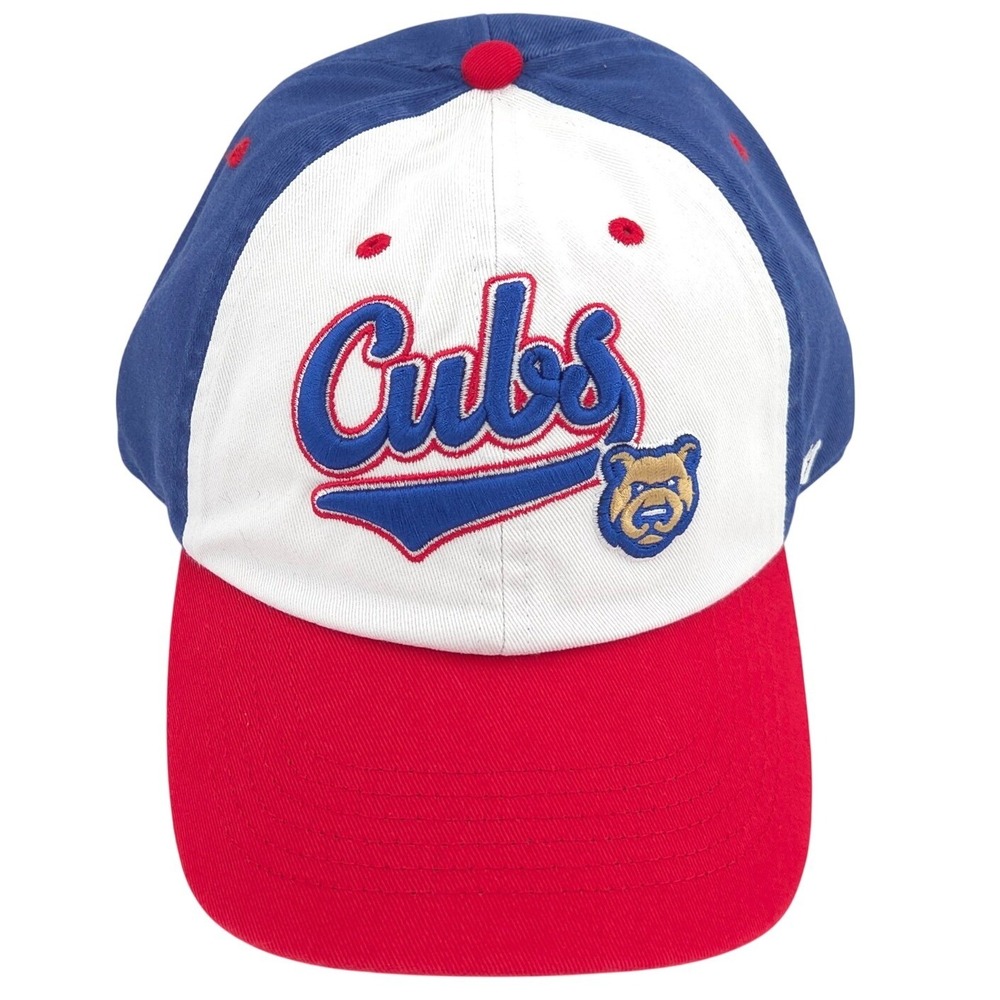 '47 Brand Iowa Cubs Baseball Hat KIDS Blue White Red Scooter Clean Up Cap NEW